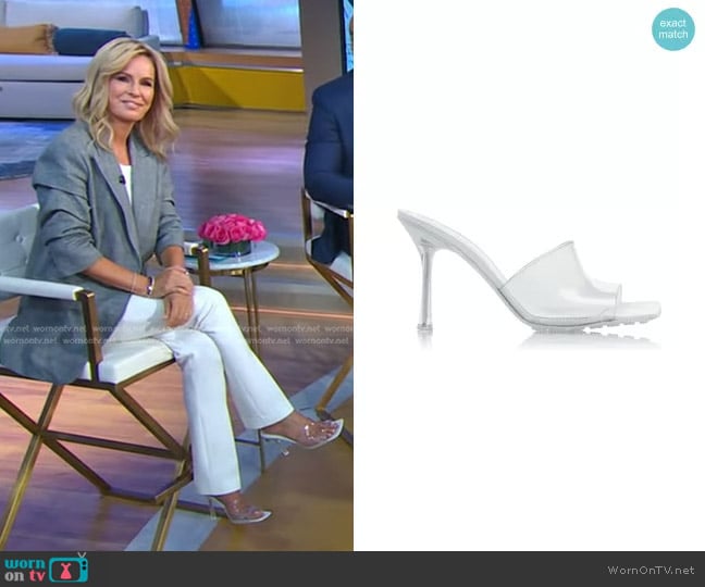 Bottega Veneta Stretch PVC Slide Sandals worn by Dr. Jennifer Ashton on Good Morning America