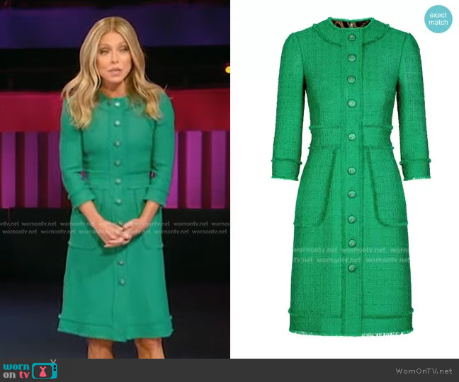Kelly’s green tweed dress on Generation Gap