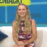 Caroline Wozniacki’s floral crossover neck dress on Today