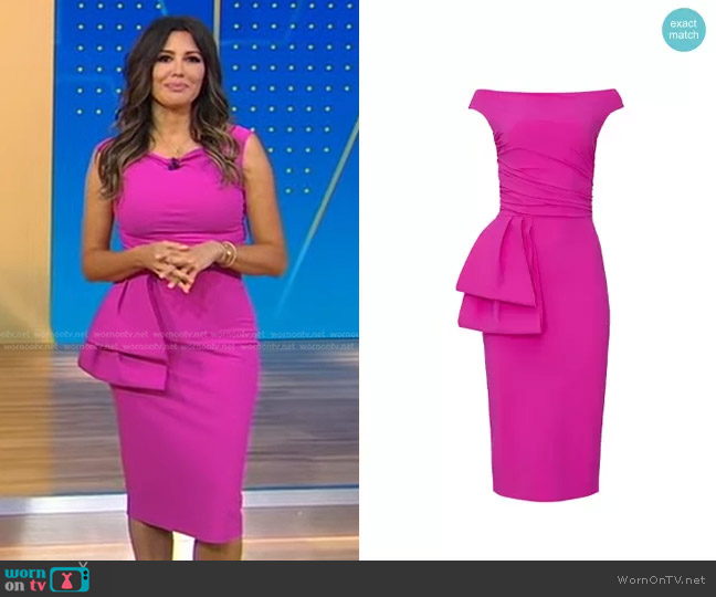 WornOnTV: Leslie Lopez’s pink sheath dress on Good Morning America ...