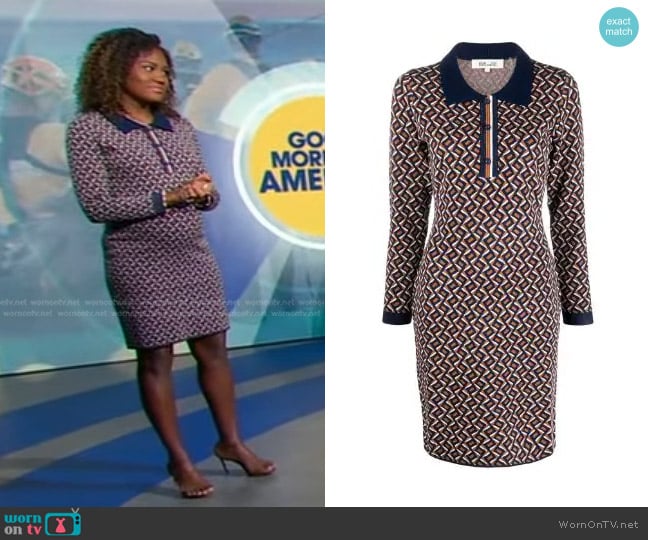 Diane von Furstenberg Milena Dress worn by Janai Norman on Good Morning America