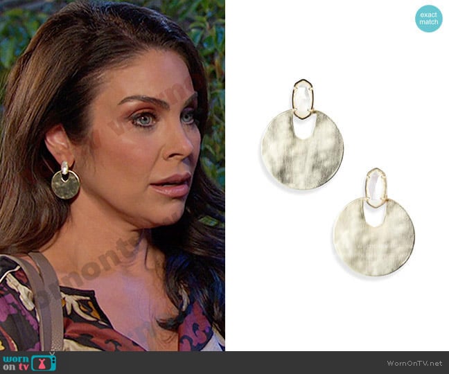 Kendra Scott Deena Earrings worn by Chloe Lane (Nadia Bjorlin) on Days of our Lives