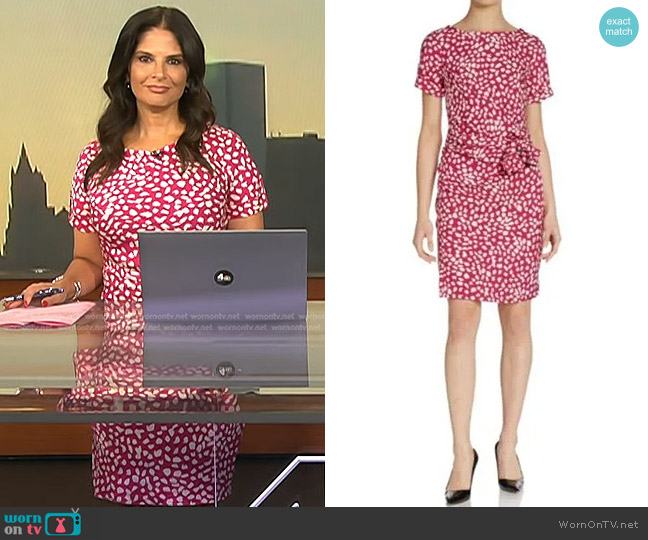 WornOnTV: Darlene’s pink dot printed dress on Today | Darlene Rodriguez ...