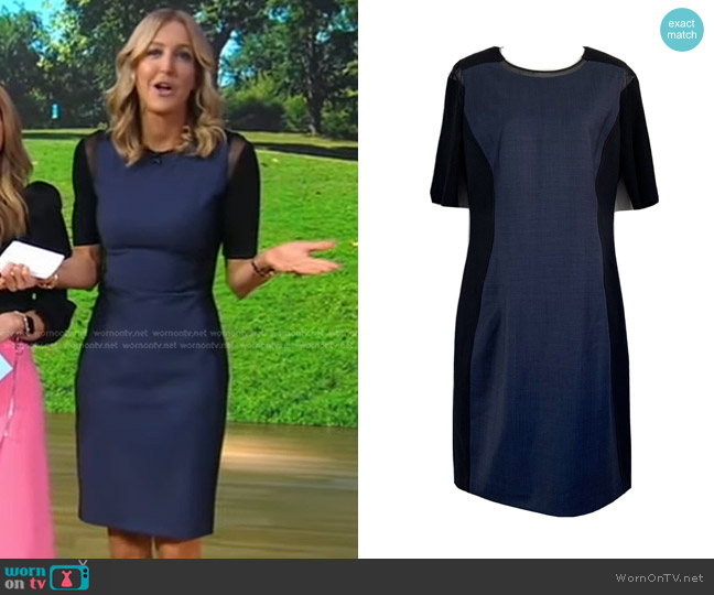 Elie Tahari Short Sleeve Bodycon Dress worn by Lara Spencer on Good Morning America