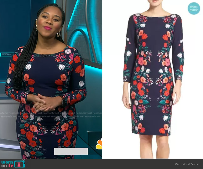 WornOnTV: Kay Angrum’s navy floral sheath dress on NBC News Daily | Kay ...