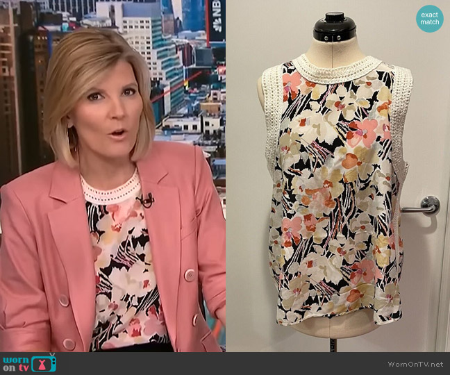 Elizabeth and James Vivi Top worn by Kate Snow on NBC News Daily