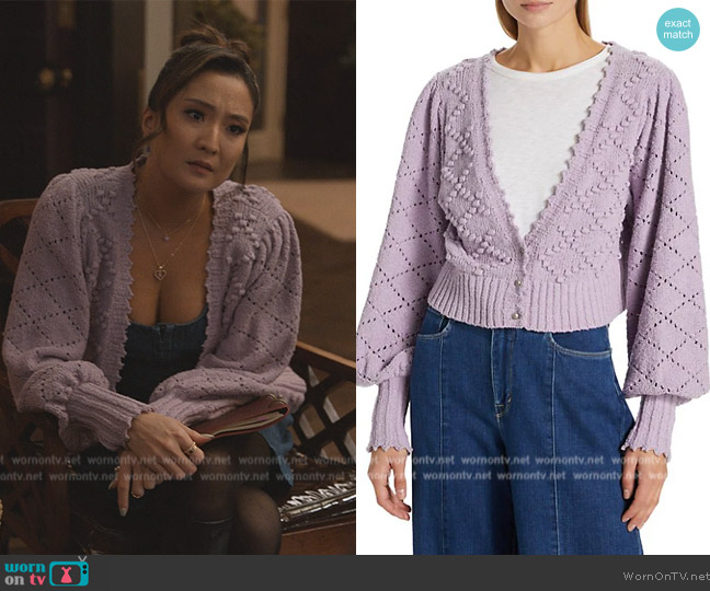 Free People Polly Mix-Knit Sweater worn by Ashley Park (Ashley Park) on Only Murders in the Building