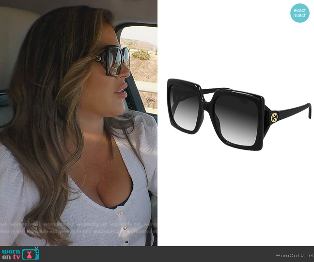 Gucci GG0876S worn by Emily Simpson on The Real Housewives of Orange County