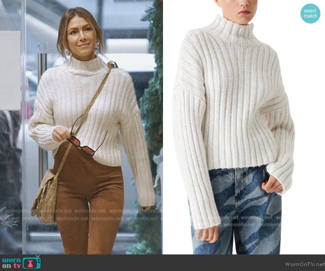 IRO Netty knitwear worn by Erin Lichy on The Real Housewives of New York City