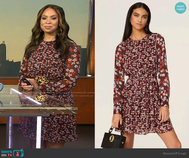 Jason Wu Collective Floral Tie Waist Dress worn by Adelle Caballero on Today