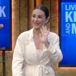 JWoww’s white belted blazer on Live with Kelly and Mark