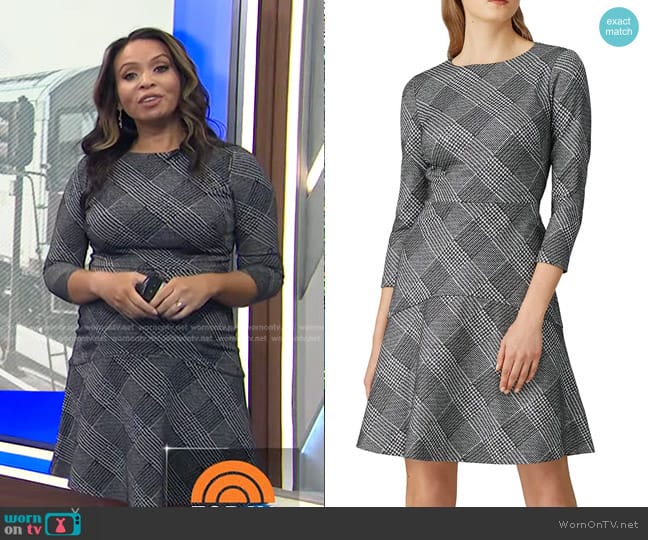 WornOnTV: Adelle’s grey plaid dress on Today | Adelle Caballero ...