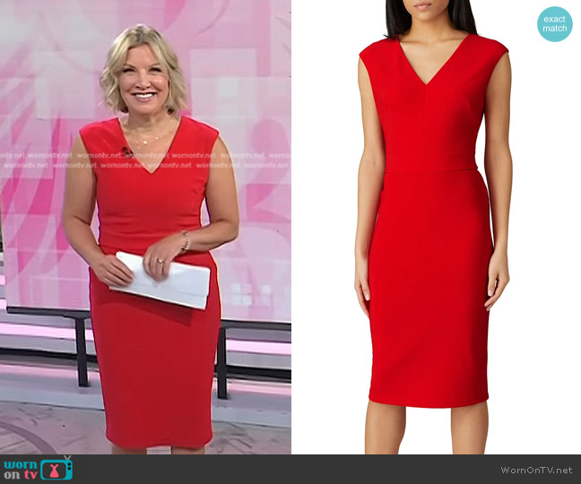 Lauren Ralph Lauren Sleeveless Sheath Dress worn by Kristen Dahlgren on Today