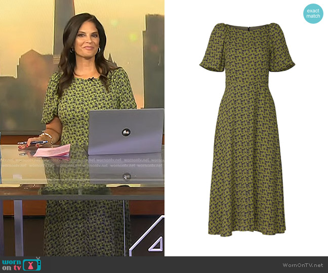 WornOnTV: Darlene’s green floral print dress on Today | Darlene ...