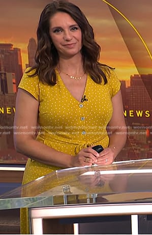 Maria’s yellow polka dot dress on Today