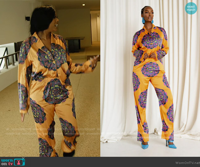 Ofuure Milandu Pajamas worn by  on The Real Housewives Ultimate Girls Trip