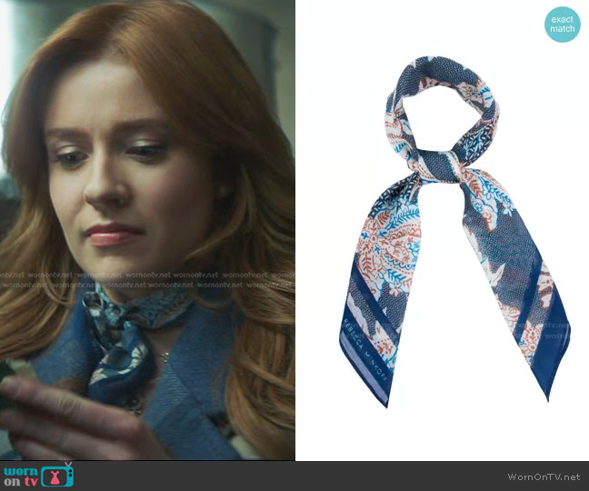 Rebecca Minkoff Paisley Bandana worn by Nancy Drew (Kennedy McMann) on Nancy Drew