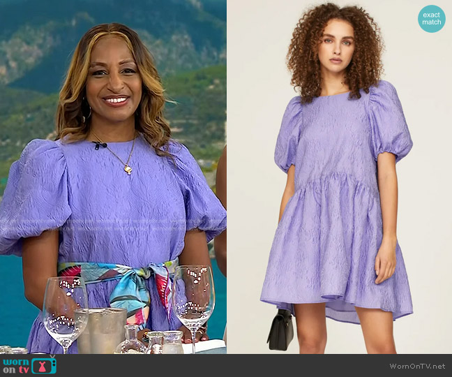 Peter Som Collective Jacquard Mini Dress worn by Daphane Carter on Today