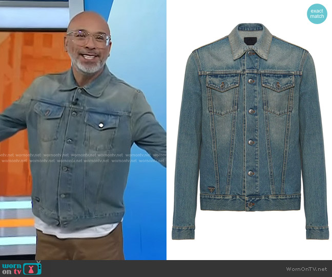 Prada Stonewashed Denim Jacket worn by Jo Koy on Today