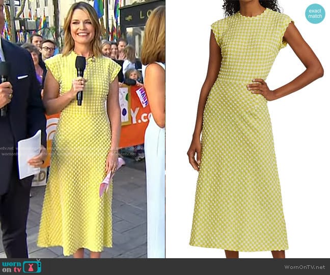 Rachel Comey Adri Midi Dress worn by Savannah Guthrie on Today