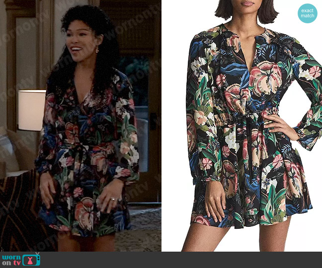 Reiss Alyssa Dress worn by Portia Robinson (Brook Kerr) on General Hospital