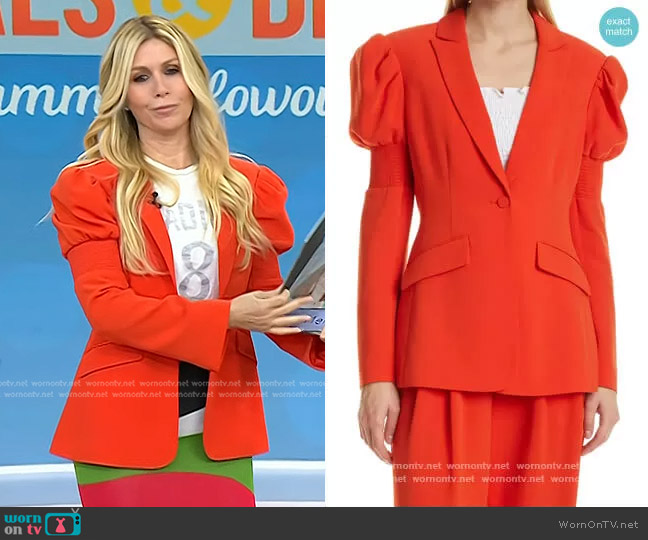 Cinq a Sept Starla Puff Sleeve Blazer worn by Jill Martin on Today