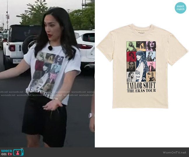 Taylor Swift Official Store The Eras Tour T-Shirt worn by Emilie Ikeda on Today