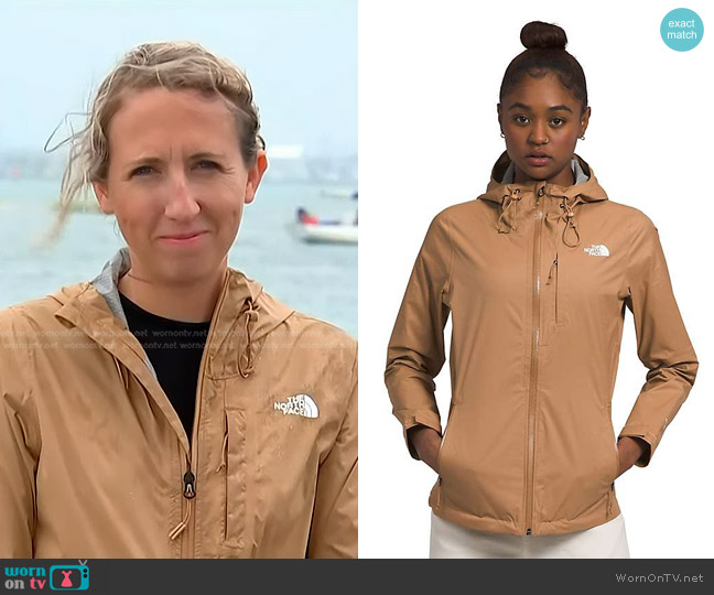 The North Face Alta Vista Water Repellent Hooded Jacket worn by Julia Ainsley on NBC News Daily