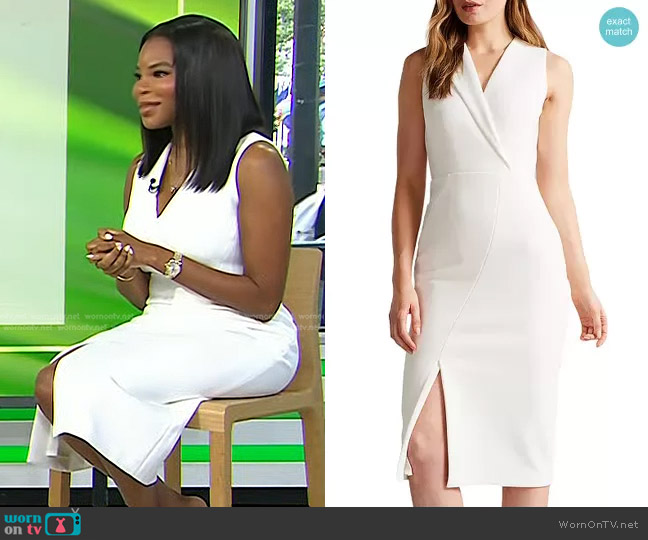 WornOnTV: Dr. Michelle Henry’s white v-neck sheath dress on Today ...
