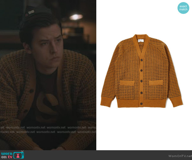 Universal Works Vince Cardigan worn by Jughead Jones (Cole Sprouse) on Riverdale