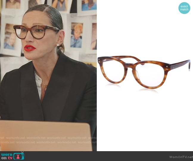 Valentino Eyeglasses V2668 worn by Jenna Lyons on The Real Housewives of New York City