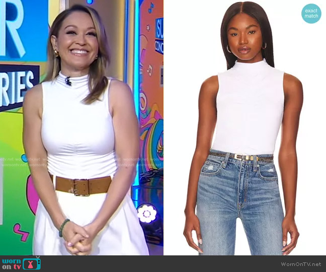 Veronica Beard Vargas Tank worn by Eva Pilgrim on Good Morning America