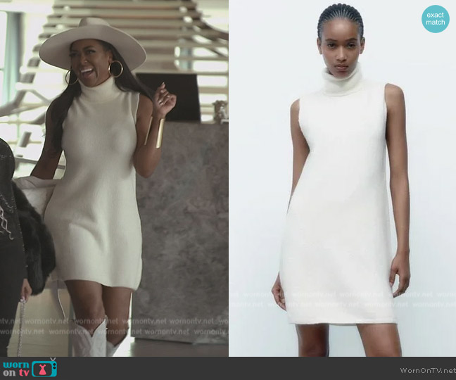 Zara Knit Mini Dress worn by Kenya Moore on The Real Housewives of Atlanta