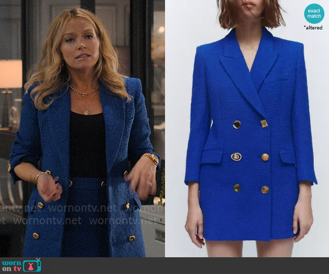 Zara Textured Blazer Dress worn by Lorna Crane (Becki Newton) on The Lincoln Lawyer