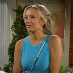 Abby’s turquoise blue dress on The Young and the Restless