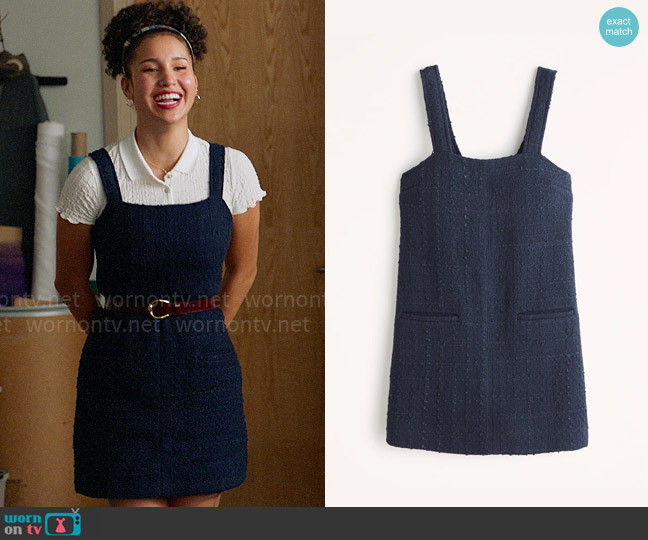 Abercrombie Tweed Shift Mini Dress worn by Gina (Sofia Wylie) on High School Musical The Musical The Series