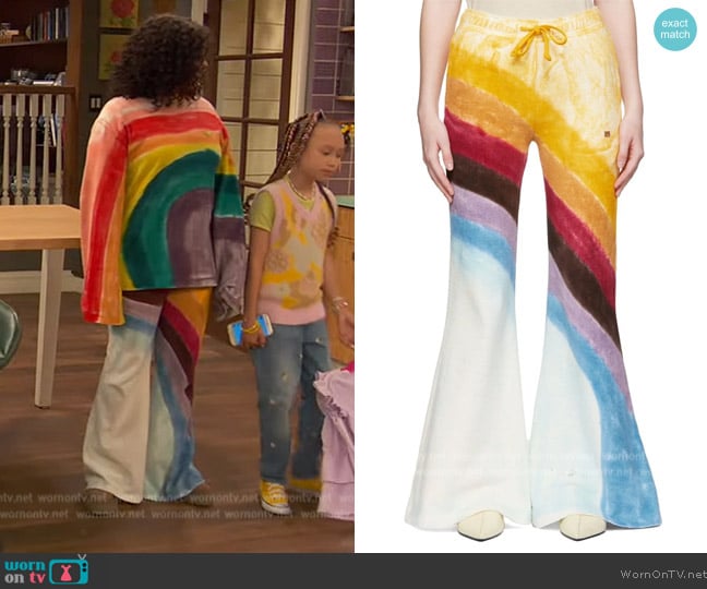 Acne Studios Multicolor Rainbow Lounge Pants