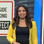 Adelle’s yellow tweed zip jacket on Today