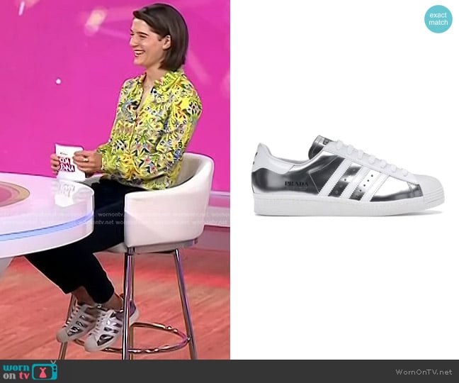 Adidas x  Prada Superstar Sneakers worn by Daryn Carp on Today