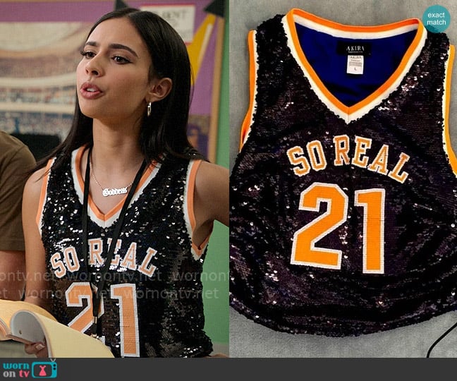 Akira Sequin Jersey worn by Dani (Kylie Cantrall) on High School Musical The Musical The Series