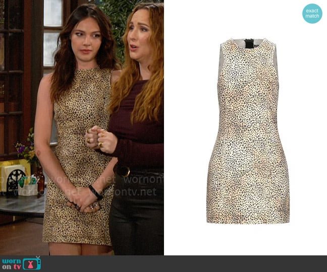 Alexander Wang Denim Dress worn by Tessa Porter (Cait Fairbanks) on The Young and the Restless