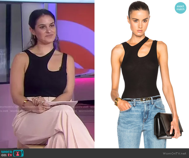 Alix NYC Astor Bodysuit worn by Donna Farizan on Today