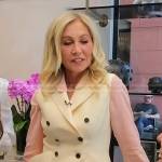 Anastasia Soare’s ivory double breasted vest on Today