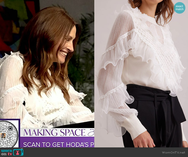 Anne Fontaine Oeuvre Top worn by Julia Roberts on Today