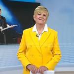 Anne’s yellow double breasted blazer and pants on Today