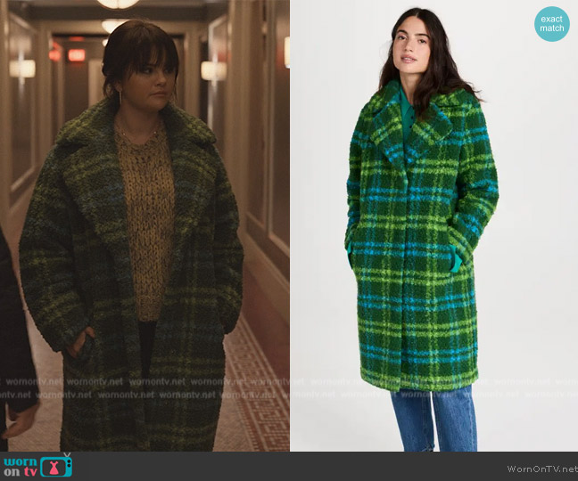 WornOnTV: Mabel's green plaid coat on Only Murders in the Building