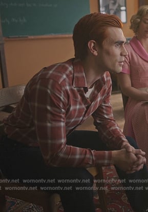 Archie's red plaid shirt on Riverdale