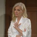 Ashley’s embroidered bridal robe on The Young and the Restless