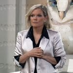 Ava’s satin blazer on General Hospital