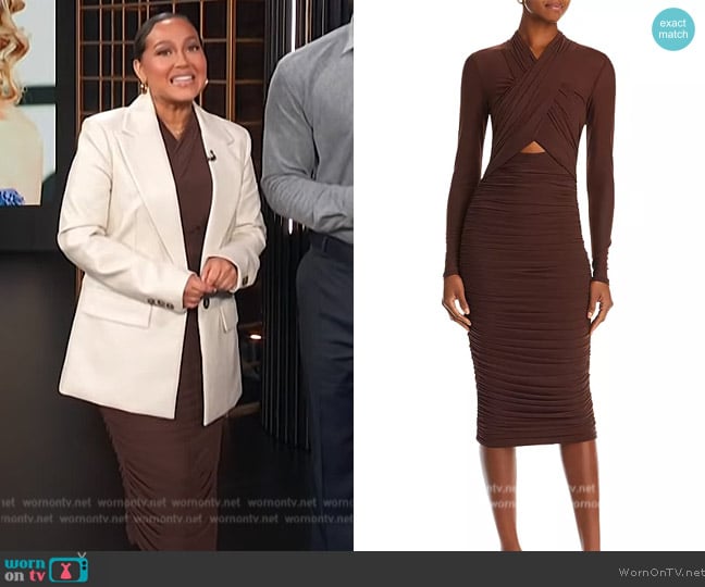 Bardot Aliyah Dress worn by Adrienne Houghton on E! News